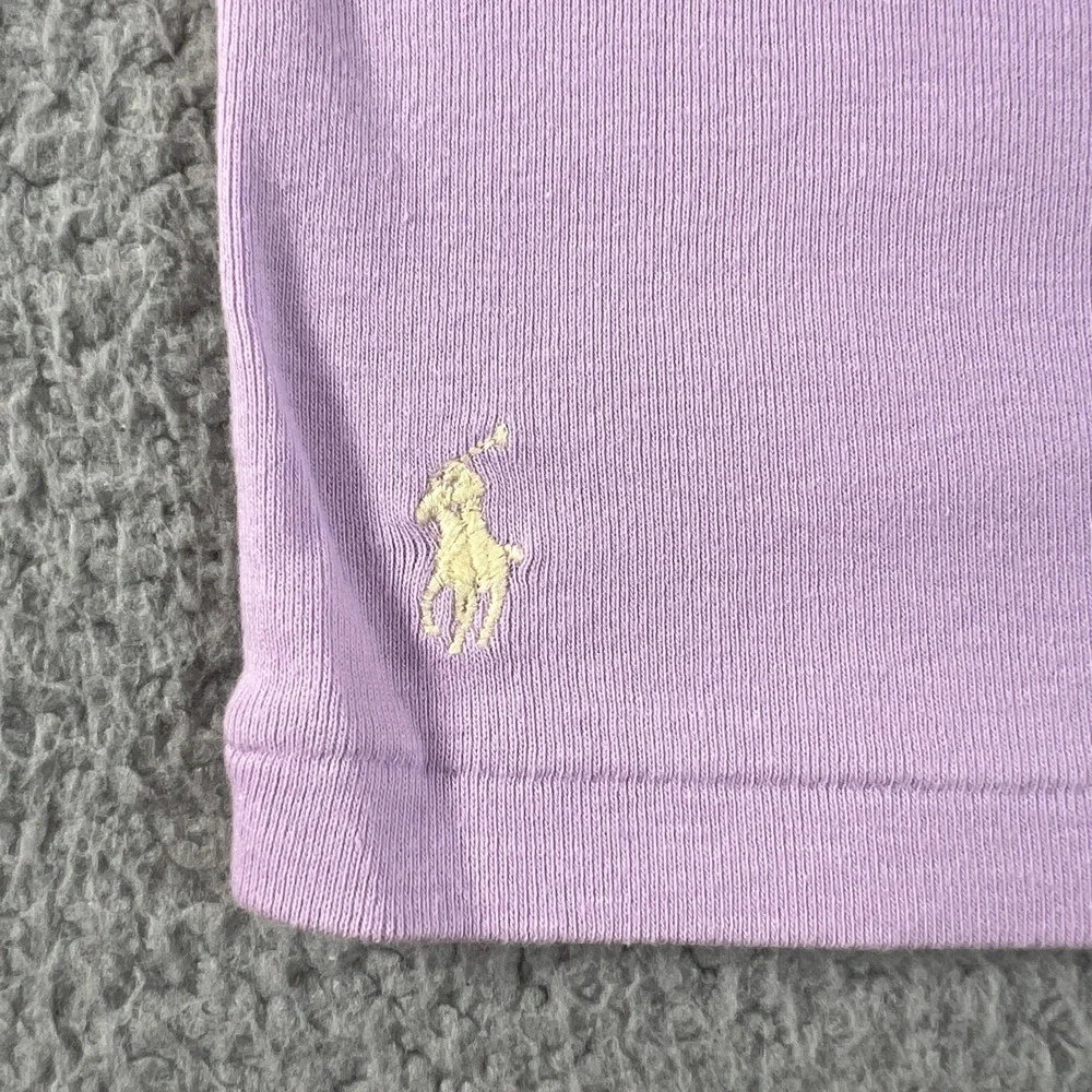 Ralph Lauren Camisole Girls XL‎ Purple Cotton Ribbed Logo Tank Top VTG NWT